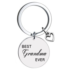 Birthday Christmas Gifts for Grandma Grandmother Keychain for Women Grandmother Grandma - Best Grandma Ever Keyring