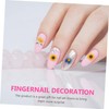 FOMIYES Sunflower Nail Decals 3 Sheets Nail Stickers for Art