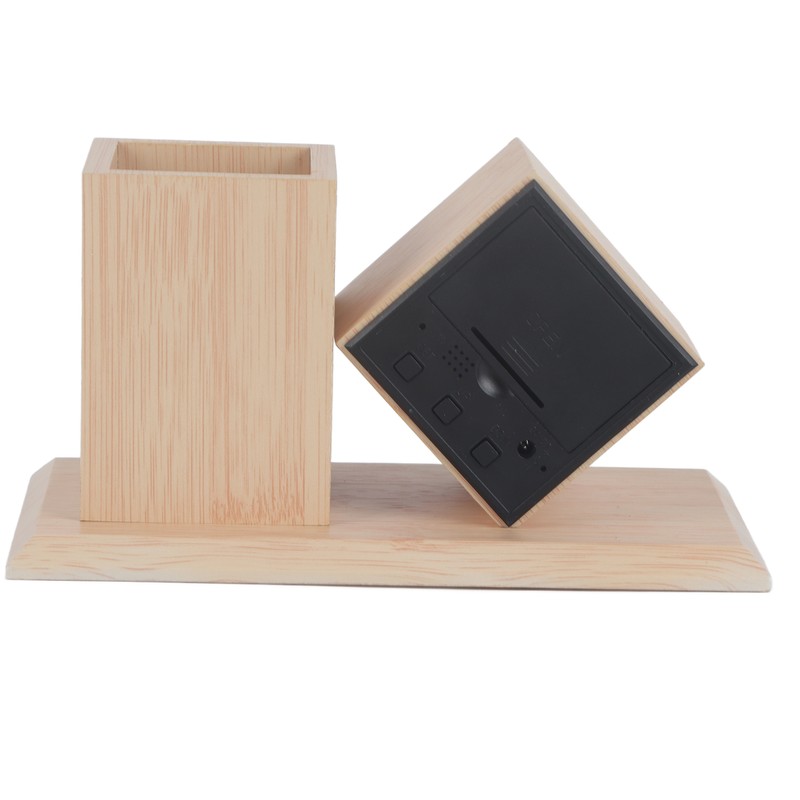 Pen Holder Alarm Clock Pen Holder Design Green Light Temperature