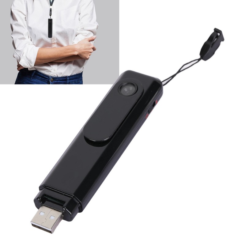 Body Camera 1080P HD Wearable Back Clip Design Rechargeable USB