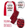 JAXUH Family Christmas Pajamas Matching Sets, Classic Plaid Pants and
