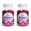 Belplus Colágeno+Coenzima Q10+Biotina 60 gomitas sin azúcar, pack 2x1