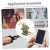 Operitacx Chinese Monkey King Brass Keychain Charm Feng Shui Amulet