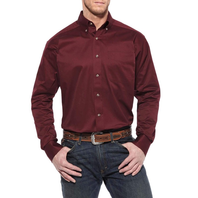 ARIAT Ariat Solid Twill Classic-Fit Shirt - Men's Button-Down Casual