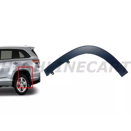 Texaseparts For 2014-2019 Toyota Highlander Left Rear Wheel Trim Opening Molding Driver Side