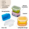 Annaklin Collapsible Food Storage Containers with Lids, Small Silicone Snack