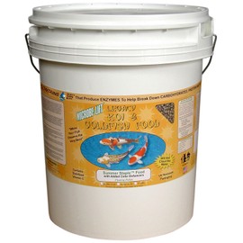 Microbe-Lift MLLSSBAG Summer Staple Floating Fish Food Pellets for Ponds, Water Gardens, and Fountains, for Live Goldfish and Koi, 40 Pounds