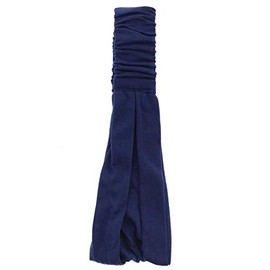 Mytoptrendz® Plain Soft Cotton Extra Wide Headband Hairband Hair Wrap with Elastic Back Bandeau Hair wrap Gym Workout Yoga Hair Accessories Plain Colour (Navy)