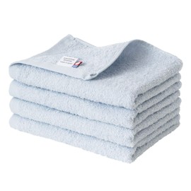 Broome Imabari Towel, Face Towel, 4-Piece Set, Fleur, Soft, Absorbent, Quick Drying, Air Dry, Thin, Made in Japan, 100% Cotton (Fuji)