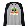 Fruit Lover Gardener Keep Calm Eat Feijoa Raglan Baseball Tee