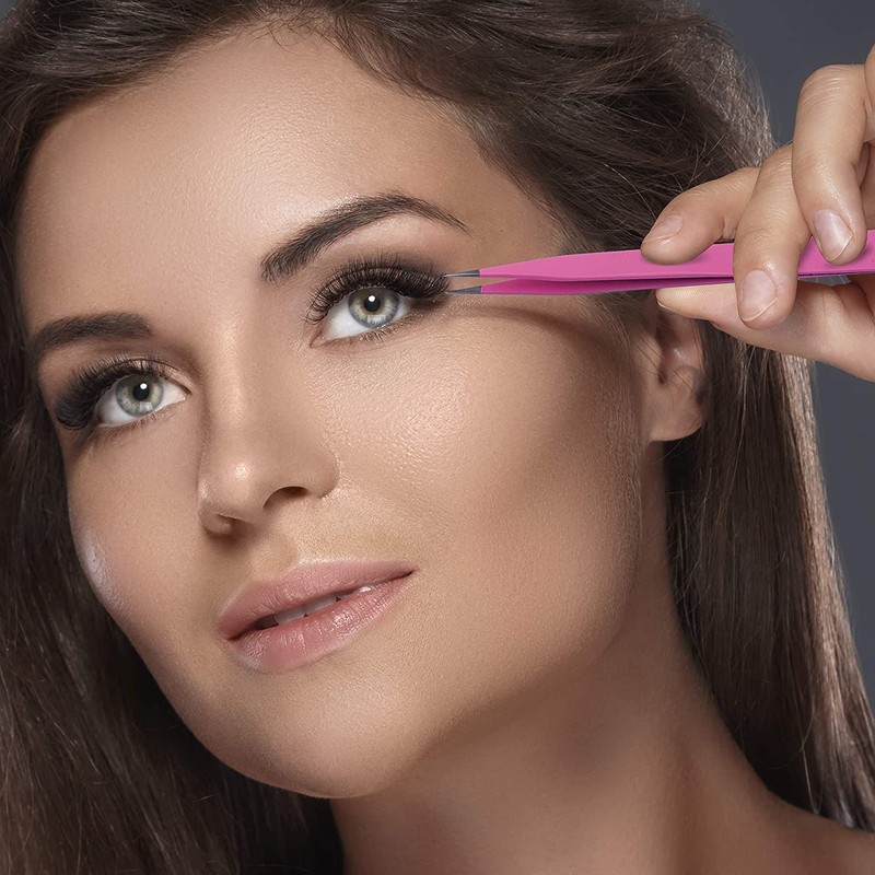 SIVOTE Lash Tweezers for Eyelash Extensions – Professional Stainless Steel