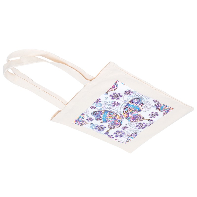 DIY Diamond Painting Shopping Bag Rhinestones Painting Tote Bag with