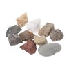 Gatuida 1set Rock and Mineral Collection Kit for Geology Classrooms