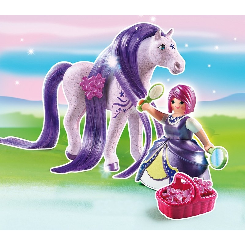 Playmobil 6167 Collectable Princess Viola with Horse for Grooming and