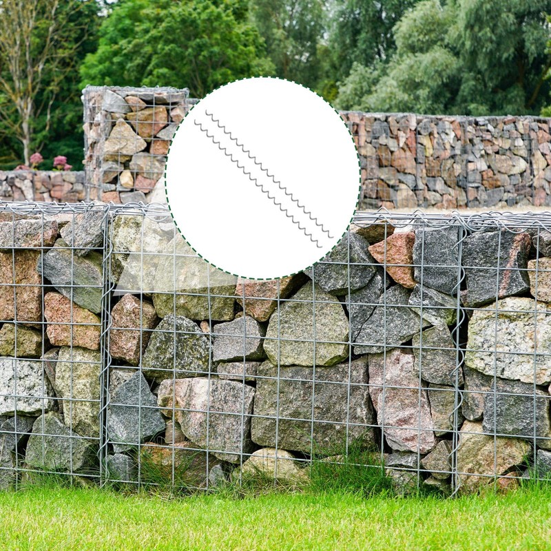 Yaocom 24 Pcs 39.4" x 2" Gabion Cages Spirals 9ga