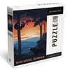 Lantern Press 1000 Piece Jigsaw Puzzle, Blue Ridge, Georgia, Black Bear Family, Sunset