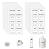 280pcs Waterproof Labels for Bottles Small Cosmetic Labels Clear Bathroom