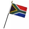 TRADEWINDS 4"x6" South Africa Stick Flag Table Staff Desk Table