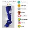 ZEPOHCK Kids Athletic Soccer Socks, 2 Pairs Knee High Socks