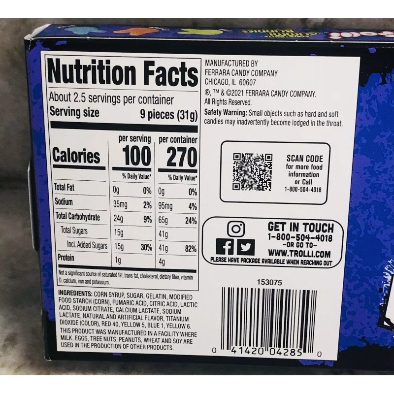 Trolli-Sour Brite Gummy Bunnies Gummy Candy-3oz bag. New-Easter. See Below