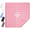 Non Slip Bathroom Floor Mat for Inside Shower, Square Bath