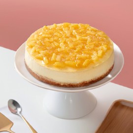 Andy Anand Gluten Free Mango Cheesecake 9" Freshly Baked Desserts, No Preservatives & Chemical, Amazing Taste Made with Real California Cream Cheese (2 lbs)