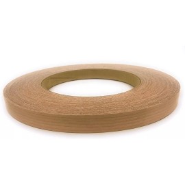 Unbranded Cherry 3/4" X 50' Roll Preglued, Wood Veneer Edge Banding, Iron on with Hot Melt