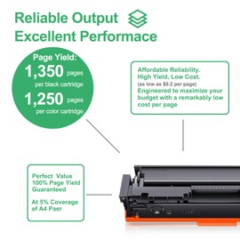 067 Toner Cartridge Set : 4 Pack CRG 067 Toner Replacement for Canon 067 Toner Cartridge CRG067 for imageCLASS LBP632Cdw LBP633Cdw MF653Cdw MF652Cdw MF651Cw MF650C Printer - Black/Cyan/Magenta/Yellow