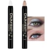 evpct 2Pcs Cream Eyeshadow Sticks Set for Eyes Pearl White