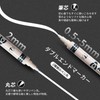 Aninako Gold Pen, 2 Kinds of Tips, Silver, Silver Marker,