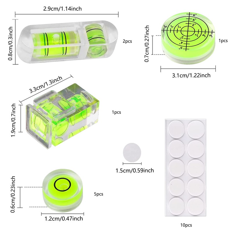 GZGXKJ Mini Bubble Spirit Level Precision Bubble Spirit Level Square