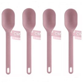Cook With Color 4 Silicone Spoons 12” Kitchen Tools Set Durable Up To 400°F Food Safe Pink NEW