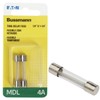 Bussman BP/MDL-4 4 Amp Glass Tube Time Delay Fuse 2