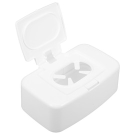 SHINEOFI Wipes Dispenser Box with Lid – Refillable Household Wipes Holder Tissue Storage Container for Bathroom, Kitchen, or Living Room