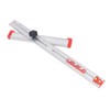 Woodworking Ruler Scribing Tool 2 In 1 Multifunctional Aluminum Alloy