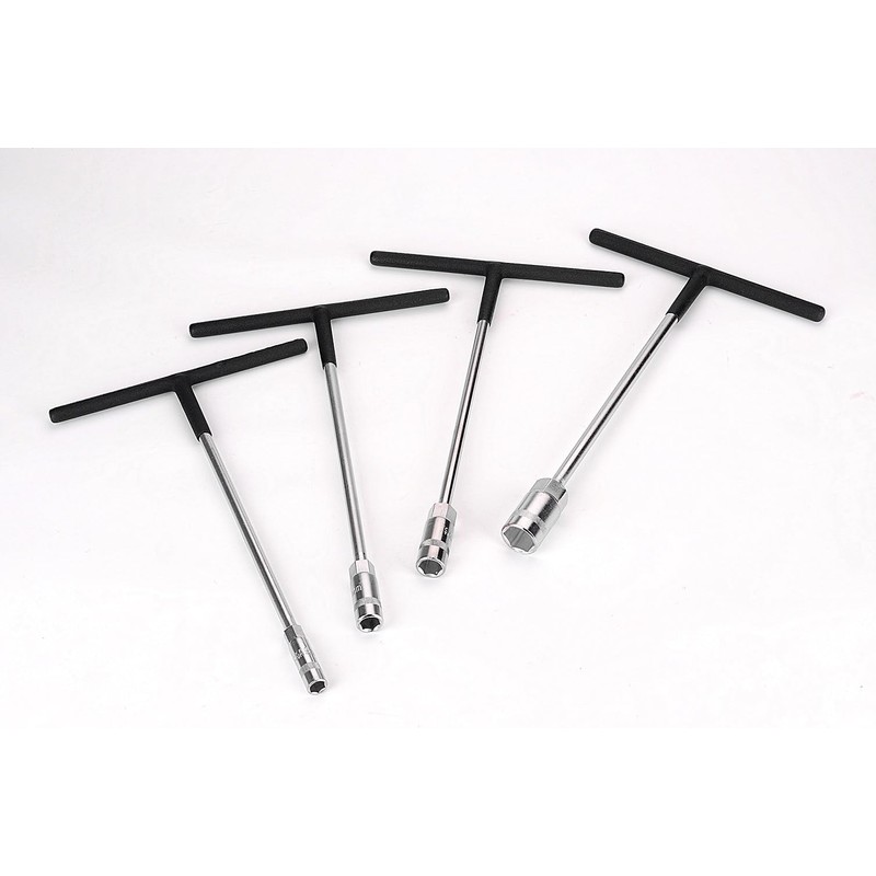 FLZOSPER 9mm T Handle Metric Socket Wrench Rubber Coated, Chrome