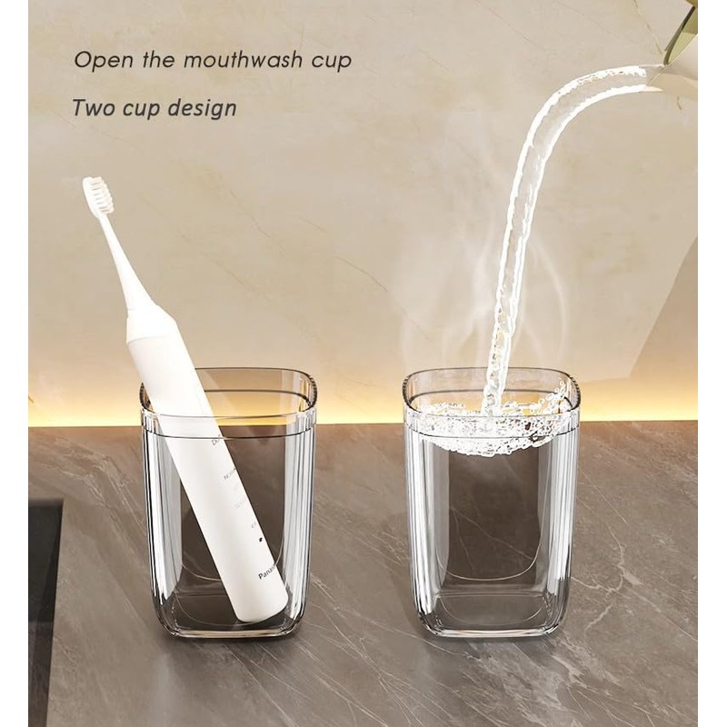 2 Piezas Estuche para cepillos de Dientes de Viaje, Soporte