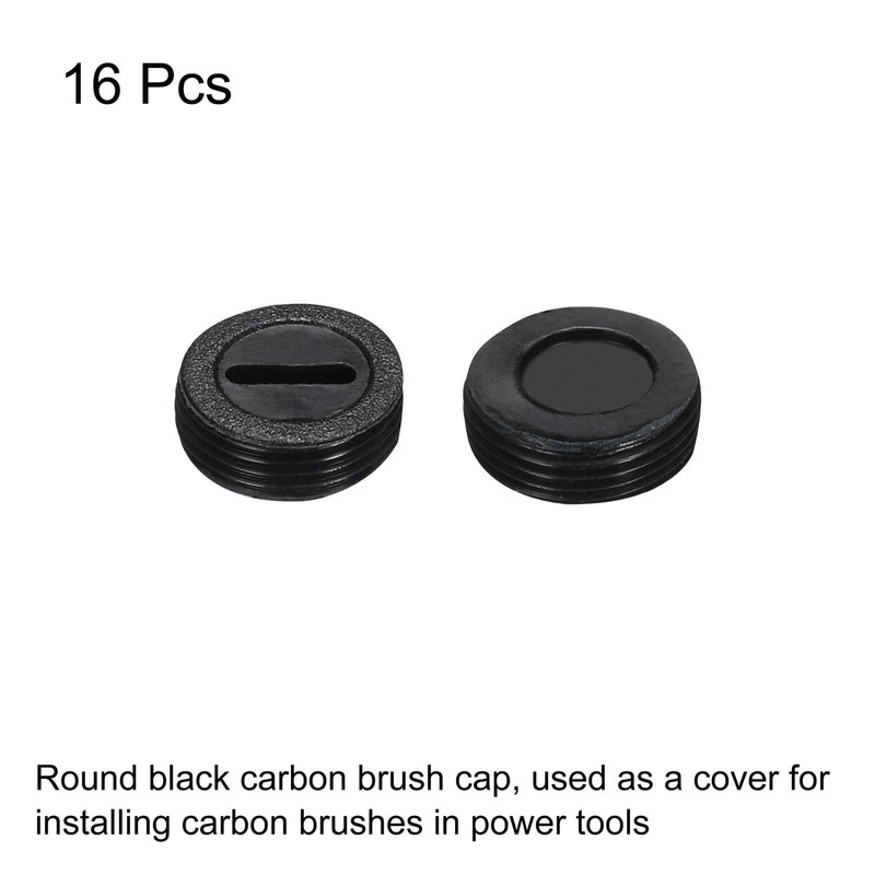 sourcing map Carbon Brush Holder Cap Motor Electric Brush Plastic
