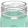Lifefactory 16oz Active Flip Cap, Mint Glass Water Bottle