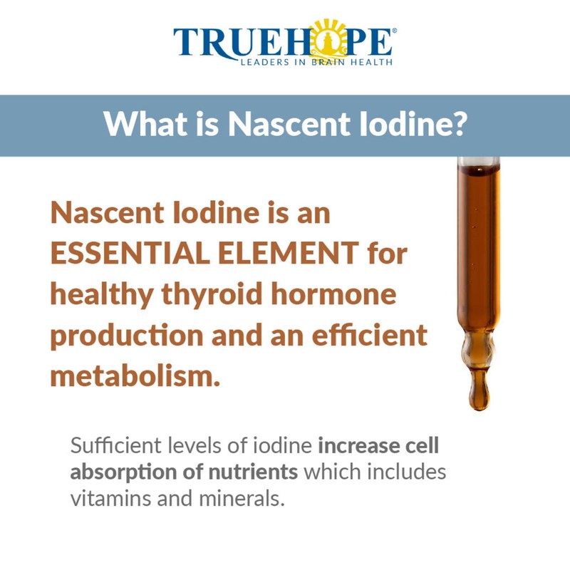 Truehope Pure Nascent Iodine Liquid Supplement - Potent Tincture Suspended