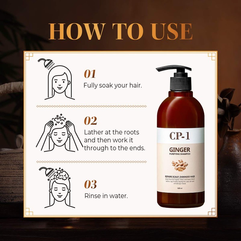 CP-1 GINGER PURIFYING SHAMPOO, Recovery Strengthening care, Scalp care, 16.9