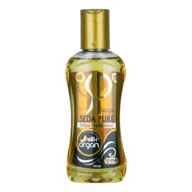 Silica de Argán Aceite Nutritivo para Cabello Repara y Da Brillo Reduce Frizz Seda Pure 120ml