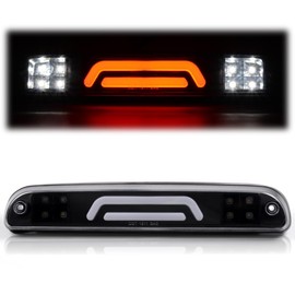 G-PLUS LED Cargo 3rd Brake Light Tail Lamps Compatible With Ford F250 F350 F450 F550 SD Super Duty1999-2016 Clear Lens Black Housing