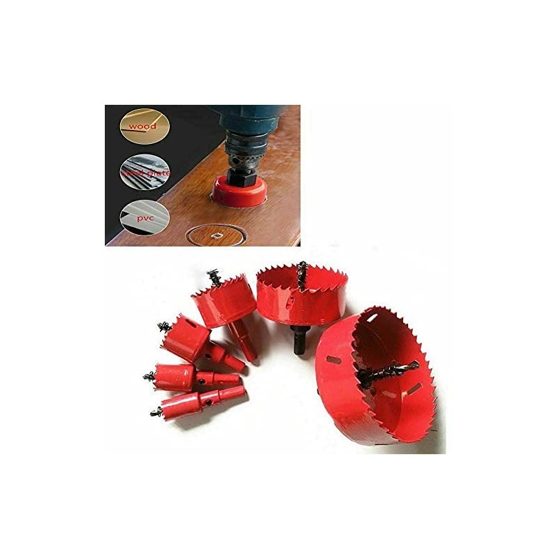 TUNEZ® Hole Saw M42 Bi-Metal Hole Cutter Set with Hex
