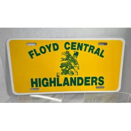 Vintage Floyd Central Highlanders High School Floyd Knobs Indiana License Plate