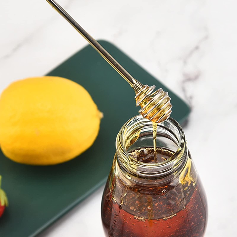 Muddler Stainless Steel Long Honey Dipper Stirring Stick, 9.4 inches