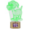 Acrylic Cartoon Night Light Dual Power Supply Alarm Clock Perpetual