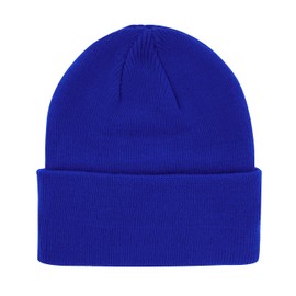 axy Children's Winter Beanie Knitted Hat with Wide Brim for Boys and Girls from 1-6 Years, Children's Hat Boys Toddler, blue
