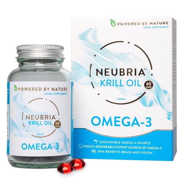 NEUBRIA Krill Oil Advanced Omega-3 Supplement - High Strength 1000mg