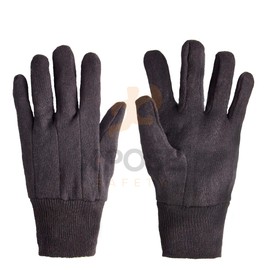 Protective Work Gloves - 12 Pack For Industrial Labor, Home and Gardening Jersey Knit Cotton and Polyester Blend - 9oz Fleece - Men's Large - Brown by Xpose Safety